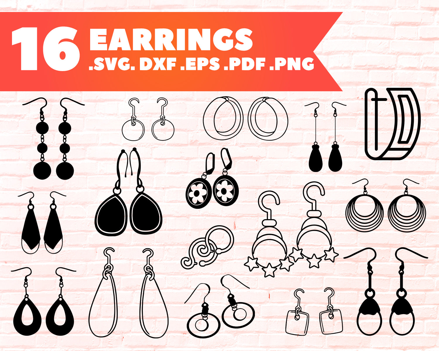 Download Fringe Earrings Svg Fringe Earring Fringe Tear Drop Svg Pendant Svg Clipartic SVG, PNG, EPS, DXF File