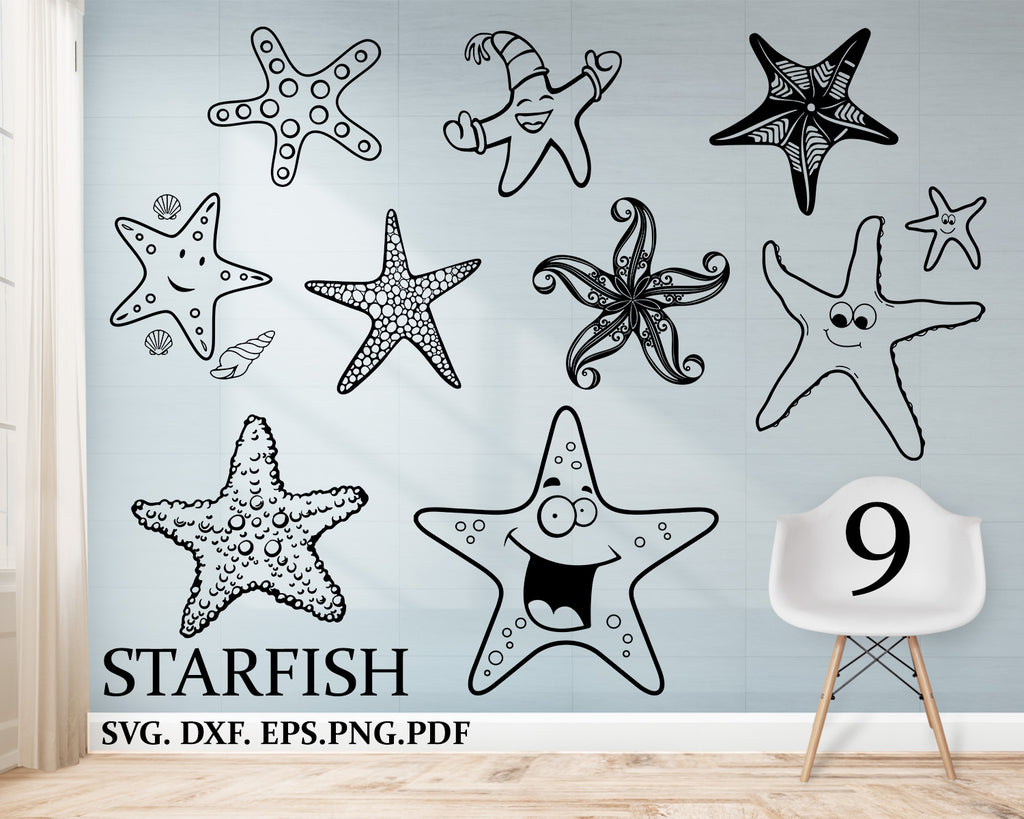 Download Starfish Svg Starfish Bundle Starfish Clipart Cut Files For Silhoue Clipartic