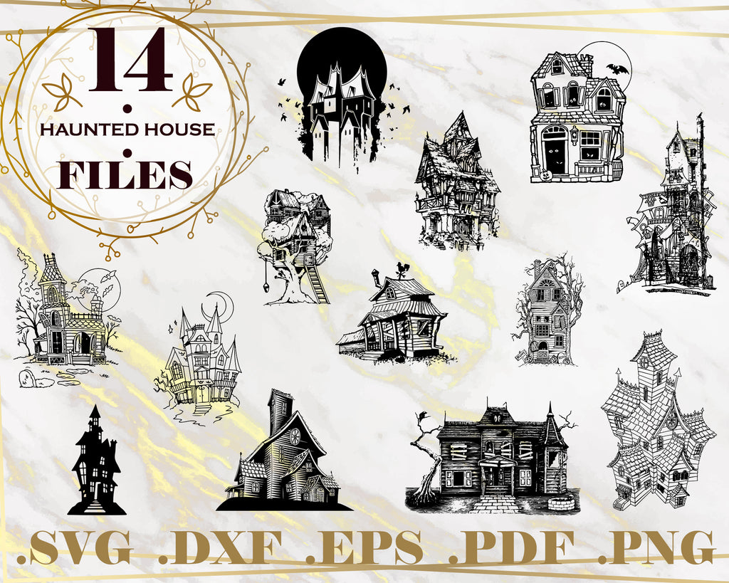 Download Art Collectibles Clip Art Haunted House Svg Instant Download Cricut Svg Cut File Cute Halloween Clipart Png Spooky Halloween Svg Ghost Svg Haunted Silhouette