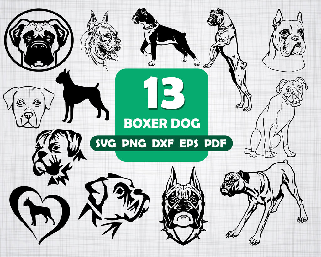 Download Boxer Dog Svg Boxer Svg Dog Svg Dog Svg Boxer Clipart Boxer Files Clipartic