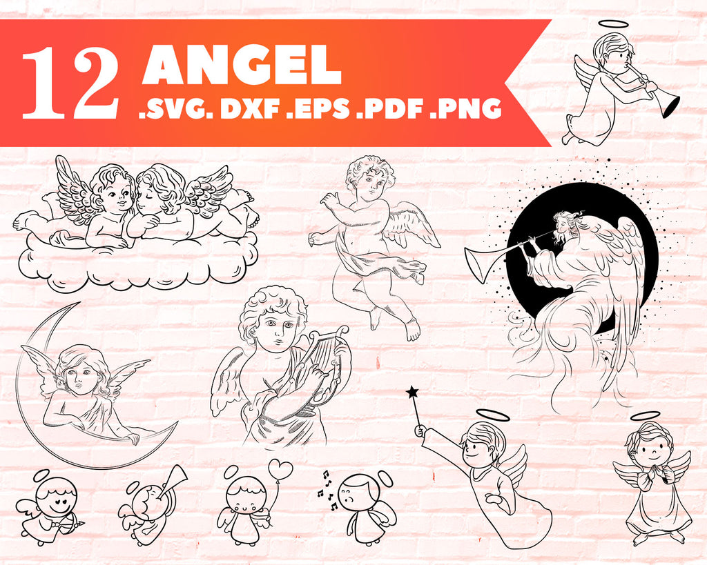 Download Angel Svg Angel Svg File Angel Cut File Angel Clipart Angel Png A Clipartic