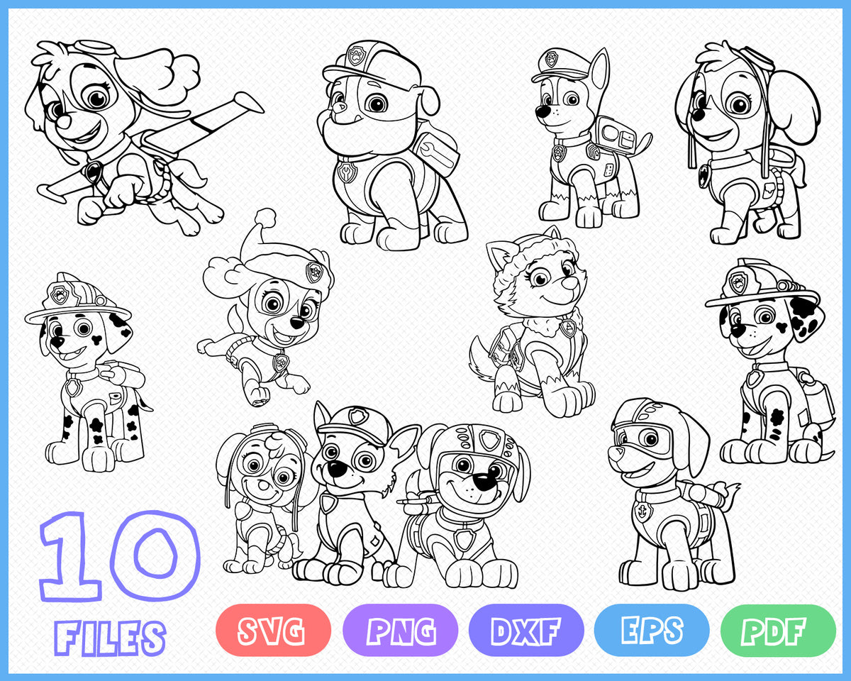 Download PAW PATROL SVG, Head, Badges, Cricut, Silhouette, Cut File ...