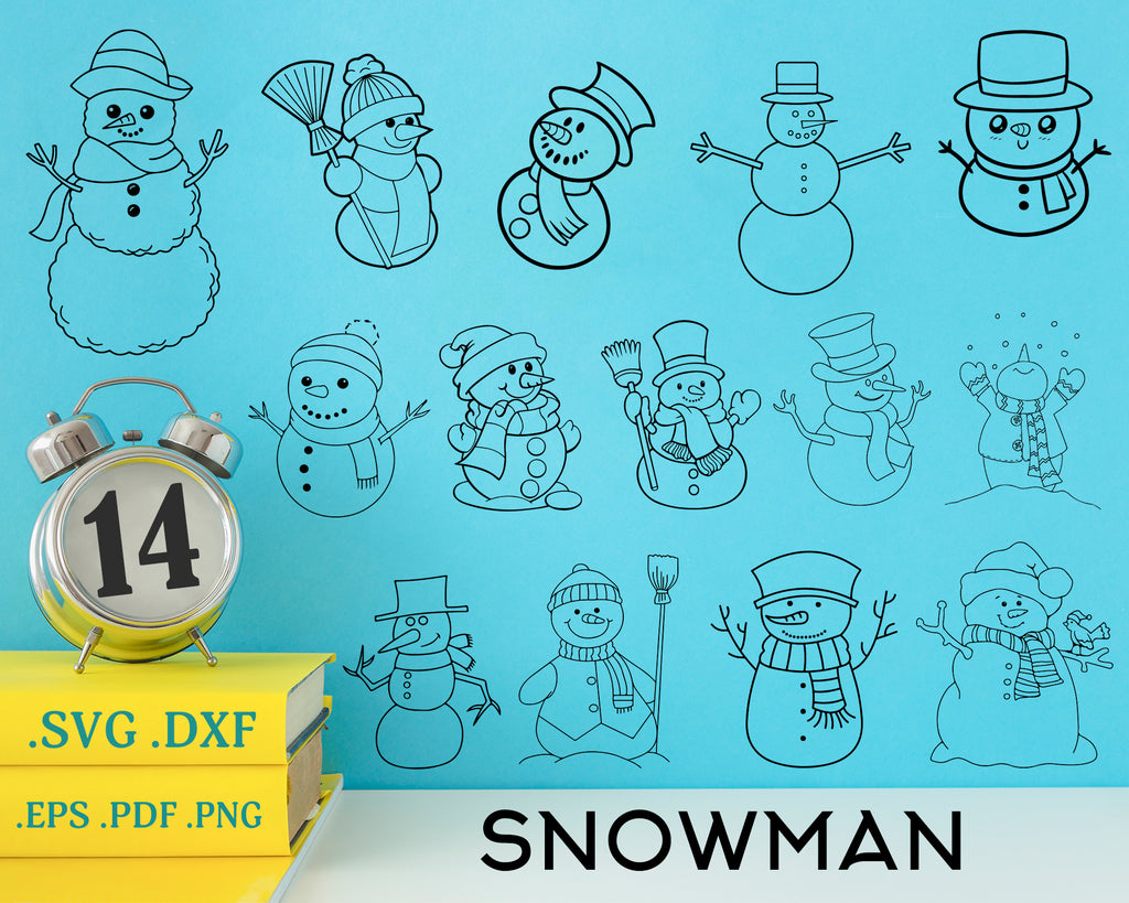Download Snowman Svg Cut Files For Cricut Cute Snowman Svg Christmas Svg Han Clipartic