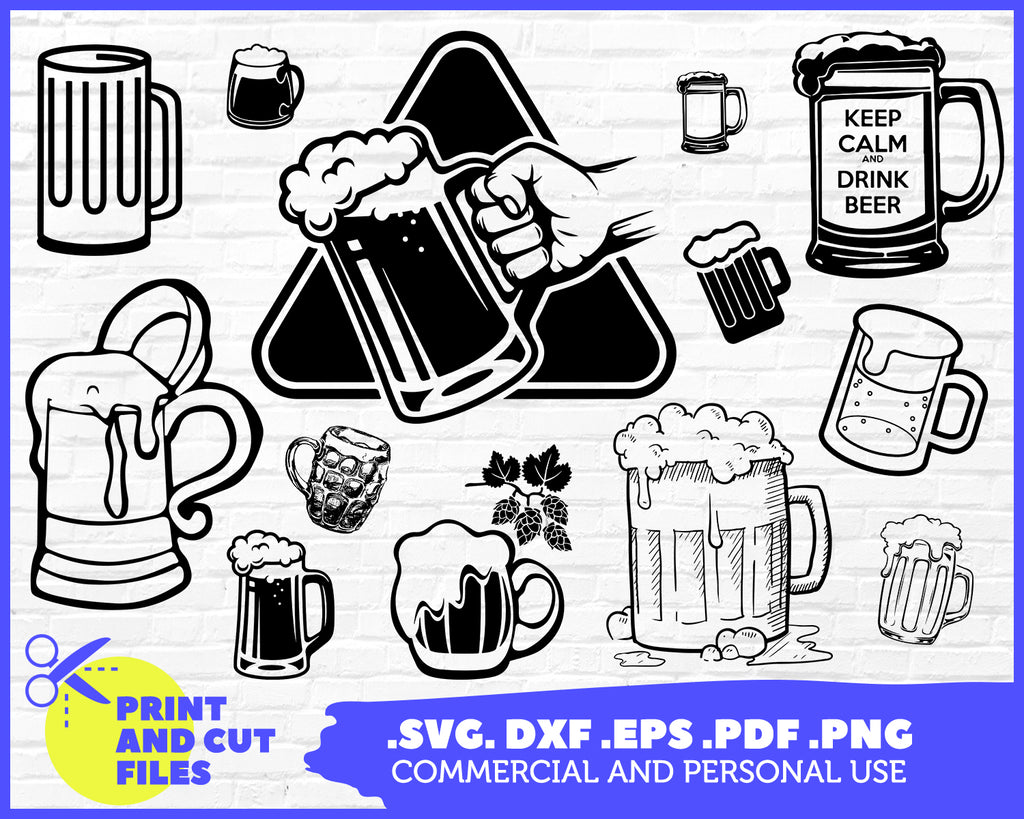 Beer Mug Instant Download Beer Mug Cutting Clipart Beer Clipart Image Beer Svg Cut File Beer Mug Svg Clipart Beer Mug Svg Image Clip Art Art Collectibles