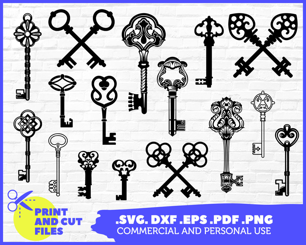 Download Vintage Keys Svg Key Bundle Key Clipart Vintage Keys Cut Files For Clipartic