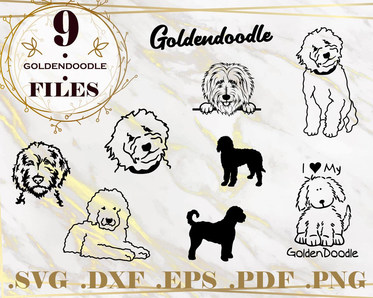 GOLDENDOODLE SVG - Goldendoodle Vector File - Cuttable File - SVG Bund