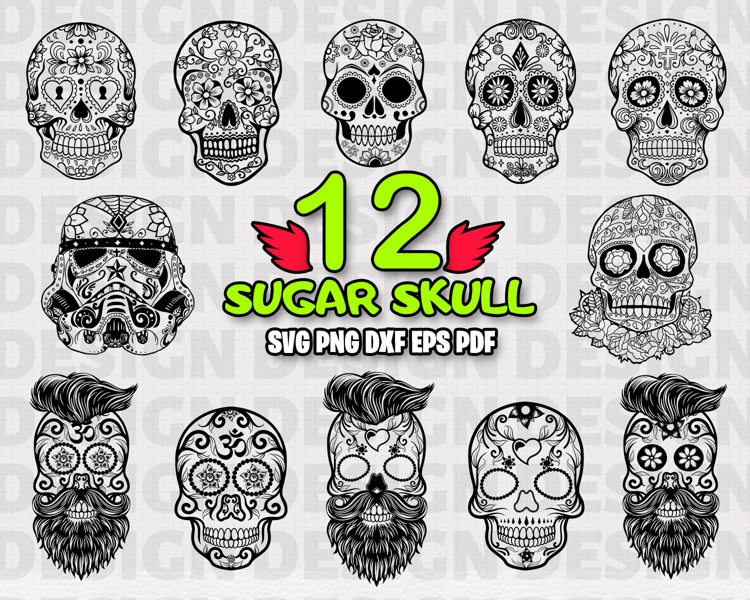 Free Free Layered Skull Svg 97 SVG PNG EPS DXF File