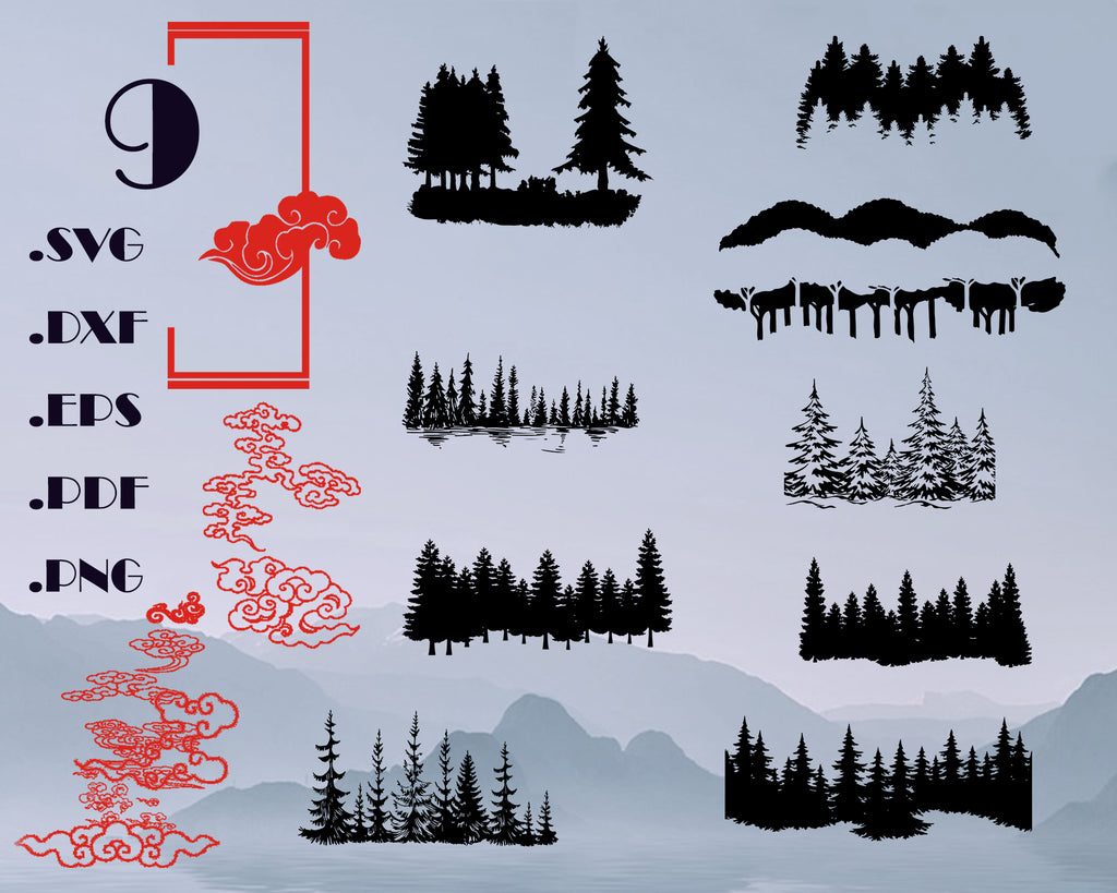 Free Free 157 Mountain Tree Svg Free SVG PNG EPS DXF File