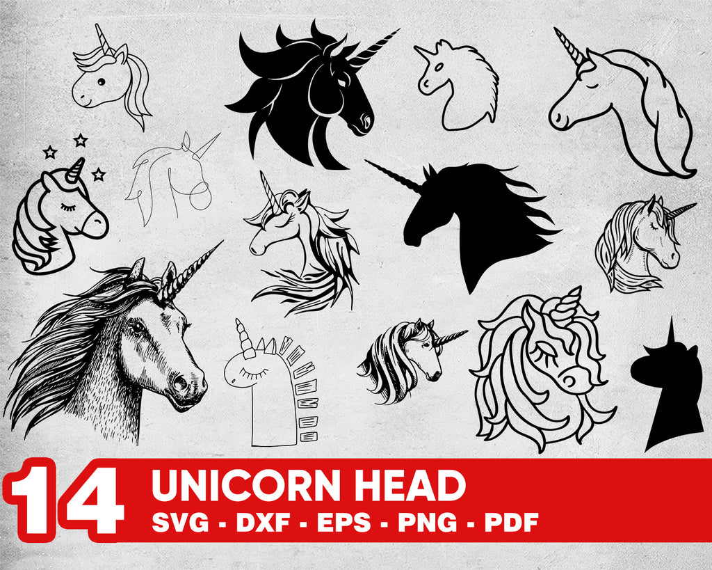 Free Free Unicorn Head Outline Svg 41 SVG PNG EPS DXF File