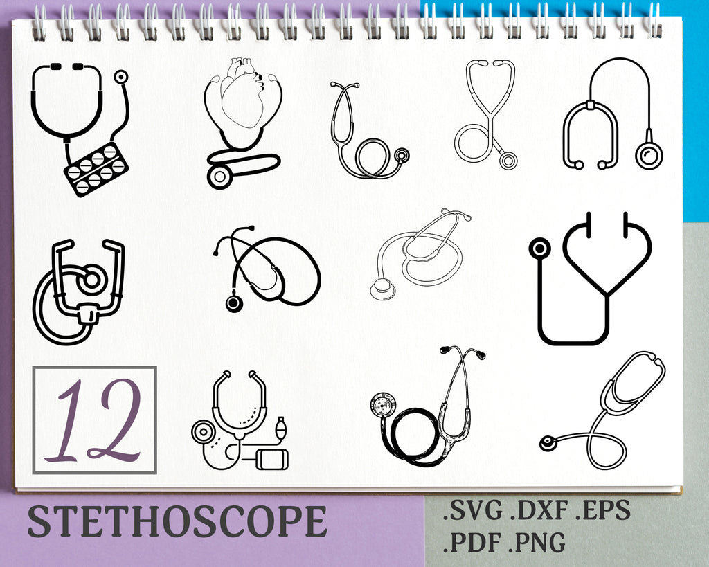 Download Stethoscope Svg Stethoscope Svg Bundle Stethoscope Svg Stethoscope Clipartic