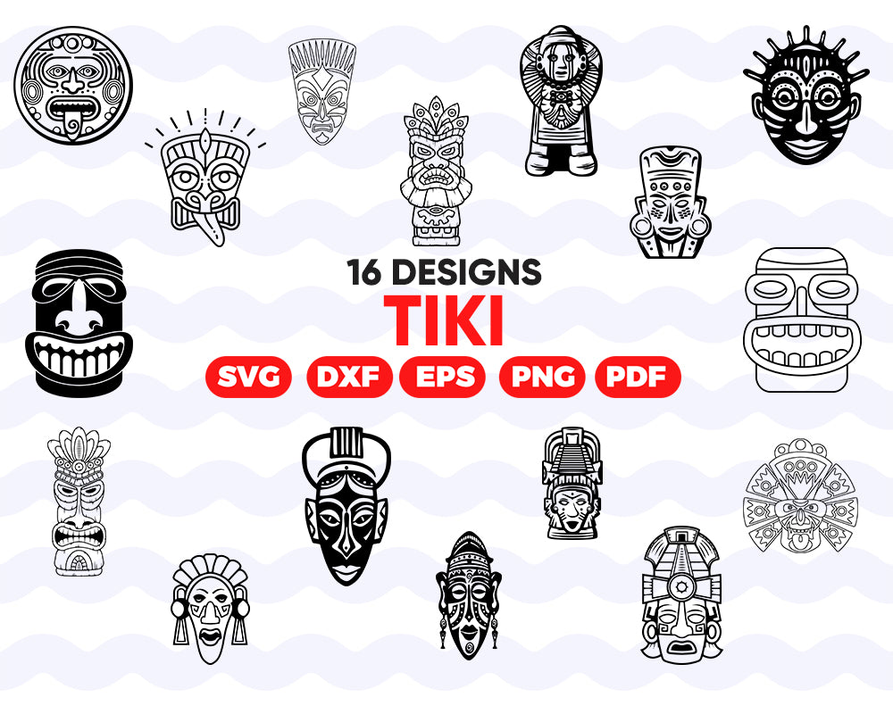 Download Tiki Svg Tiki Head Svg Tribal Svg Luau Svg Totem Tiki Mask Ha Clipartic