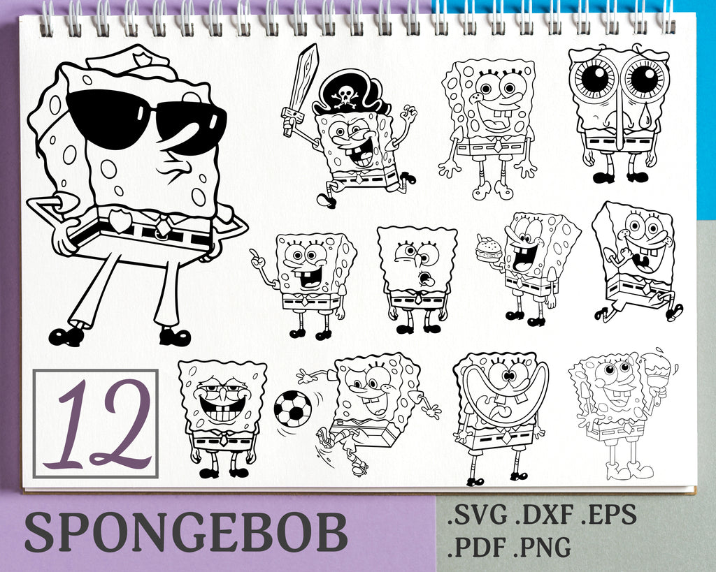 Download Spongebob Svg Spongebob Clipart Svg Files For Silhouette Cameo Or Cr Clipartic