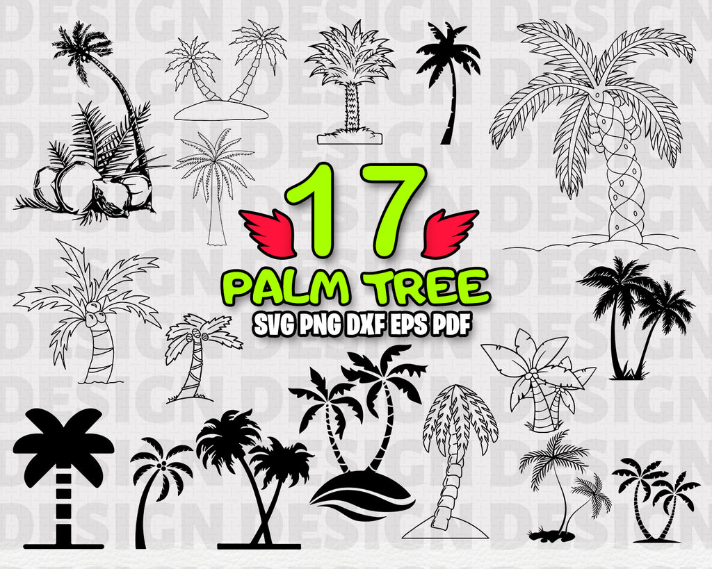 Download Palm Tree Svg Palm Bundle Beach Palm Palm Tree Clipart Palm Cut Fi Clipartic