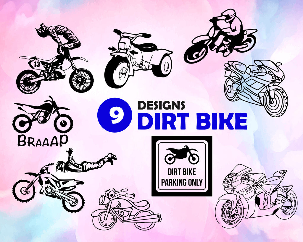 Dirt Bike Svg Motocross Svg Dirt Bike Motorcycle Svg Svg Files Di Clipartic