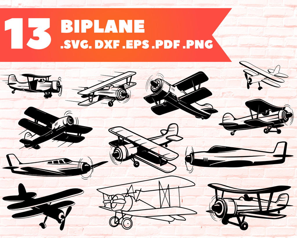 Download Biplane Svg Airplane Svg Biplane Vector War Plane Svg Military Pla Clipartic