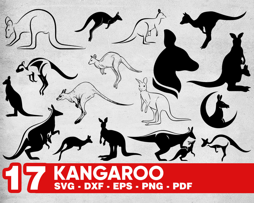 Download Kangaroo Svg Kangaroo Clipart Kangaroo Files For Cricut Kangaroo Cu Clipartic