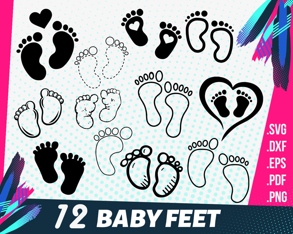 Free Free 117 Silhouette Baby Feet Svg SVG PNG EPS DXF File