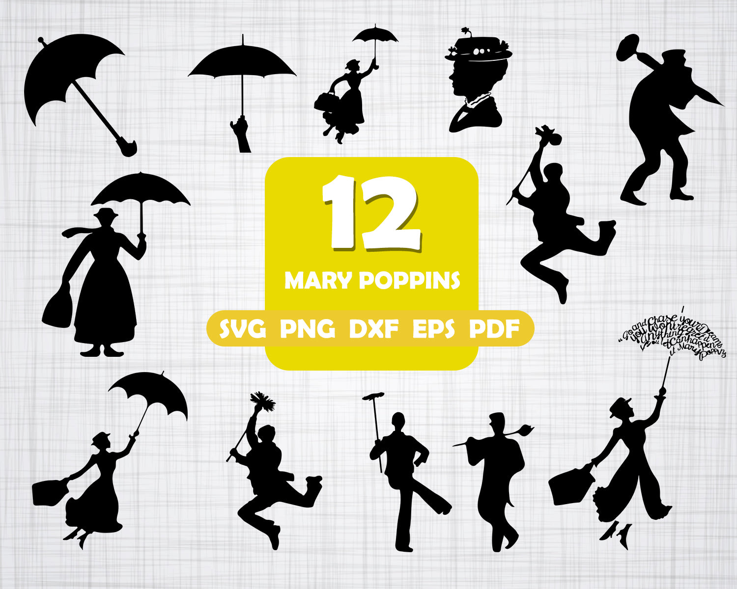 Mary Poppins Svg Characters Svg Mary Popins Clipart Practically Perf Clipartic