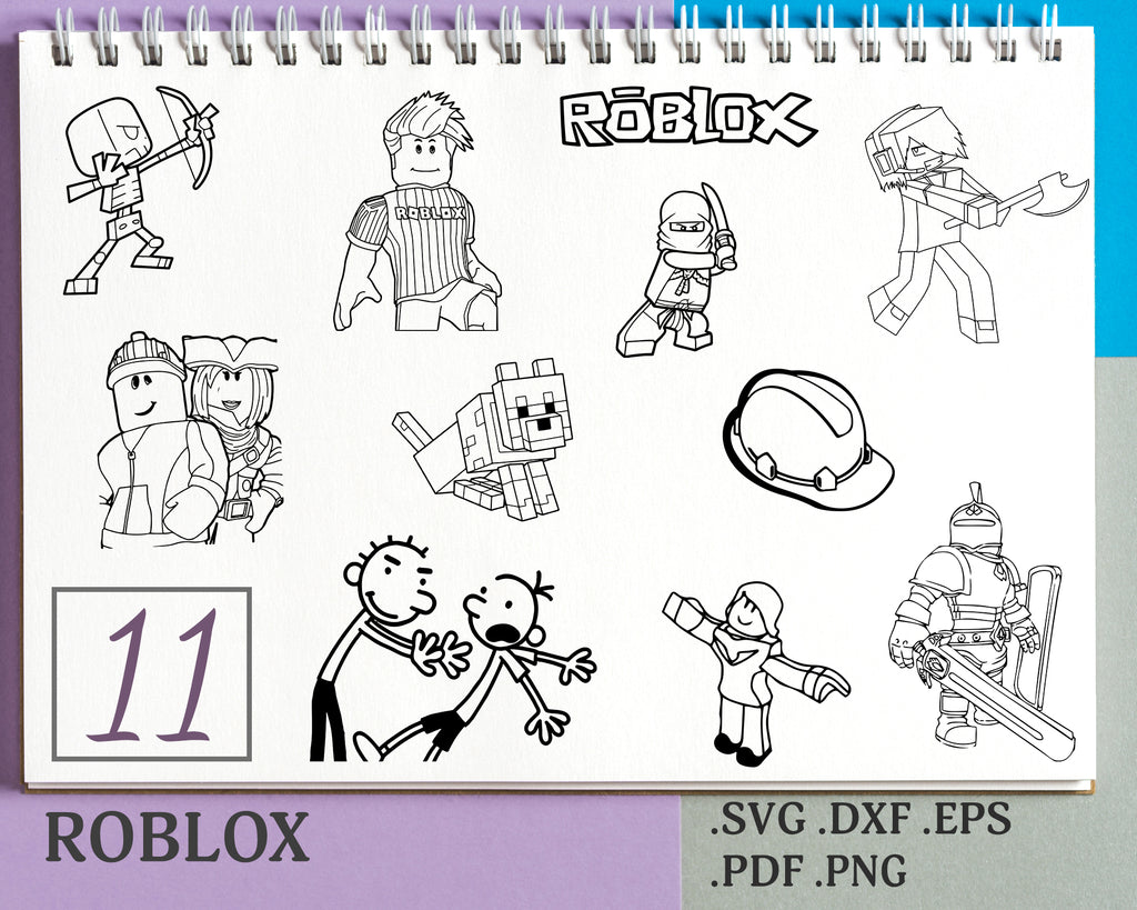 Roblox Svg Roblox Birthday Roblox Shirt Roblox Printable Roblox Di Clipartic - roblox character free roblox party printables