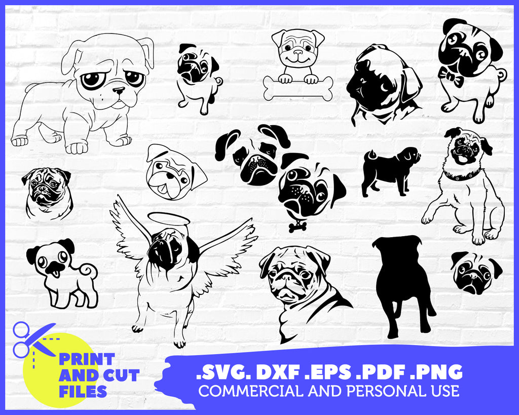 Download Pug Svg Animals Pug Dog Svg Dog Svg Cartoon Pug Cute Pug Svg Pup Clipartic