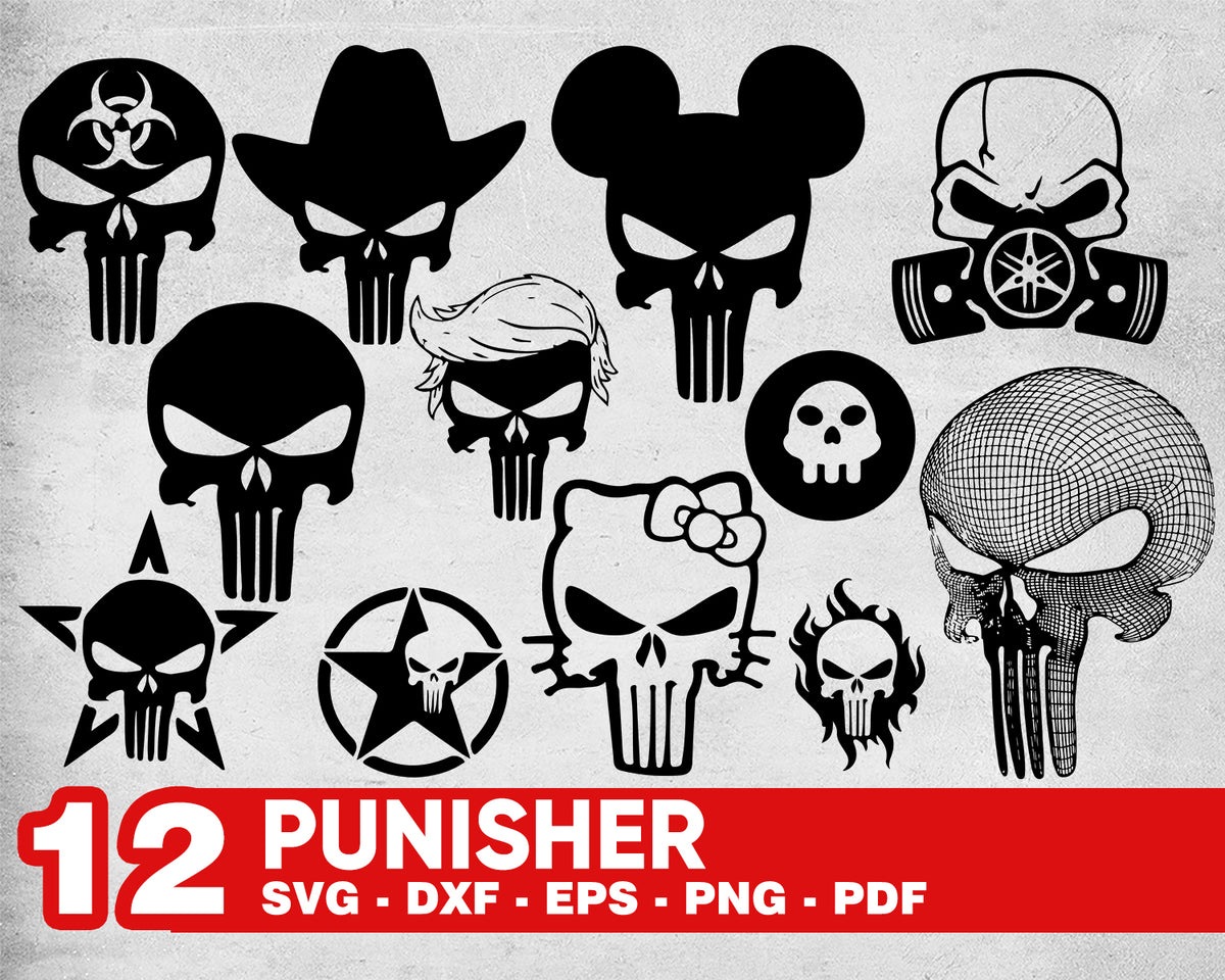 Download Punisher svg, Punisher skull svg, The Punisher Skull ...