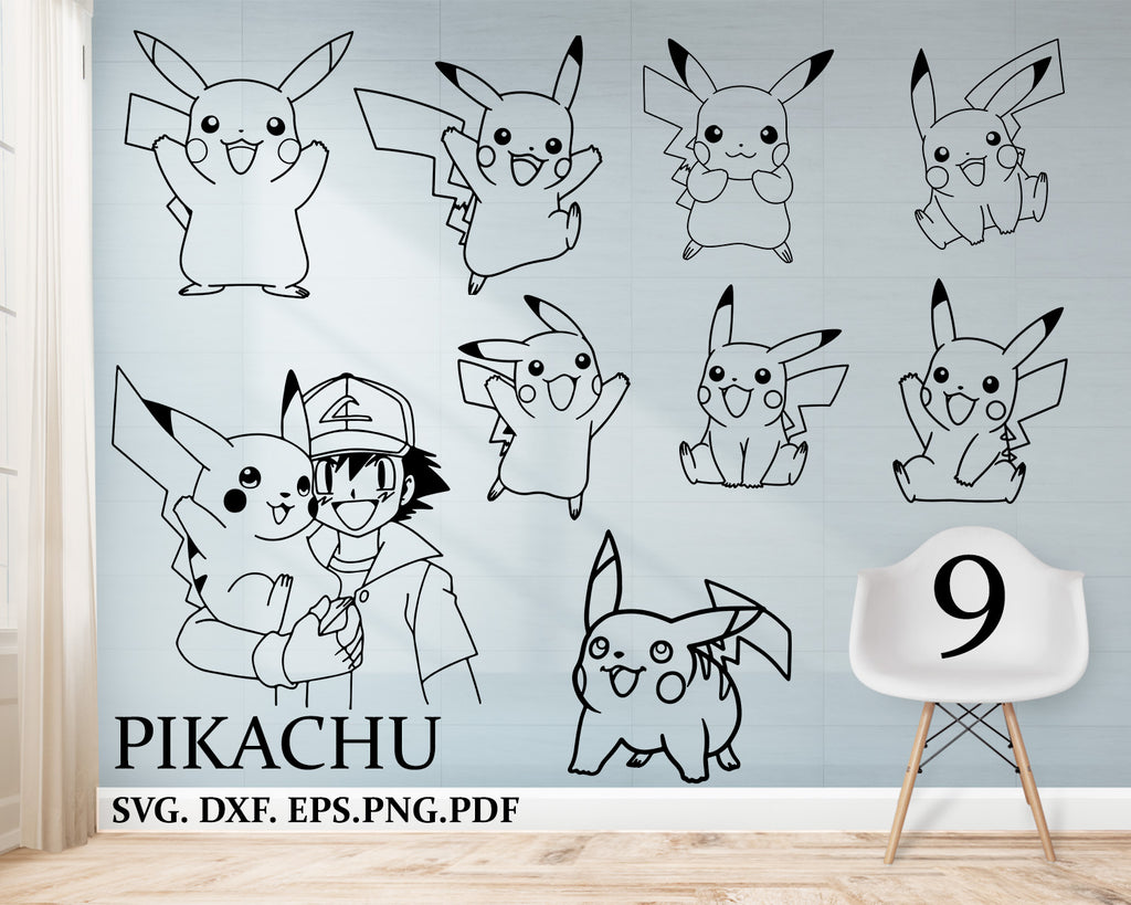 Pikachu Svg Pokemon Svg Pikachu Clipart Pikachu Cricut Pikachu Cut Clipartic