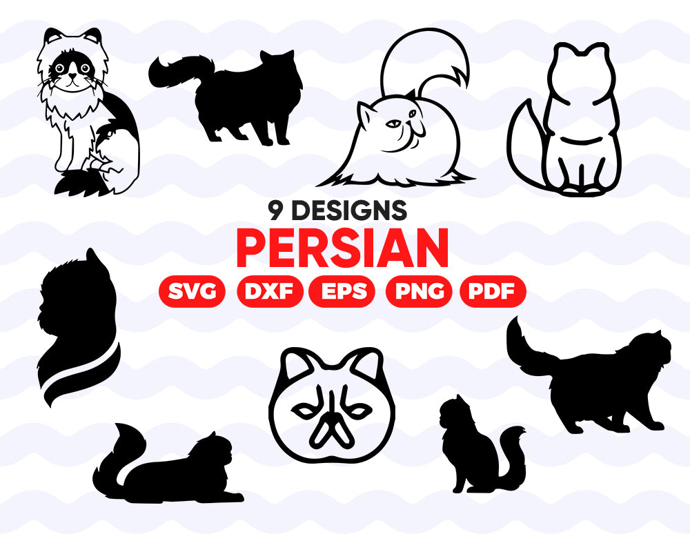 Persian Svg Persian Persian Cat Svg File Persian Cat Clipart Cric Clipartic