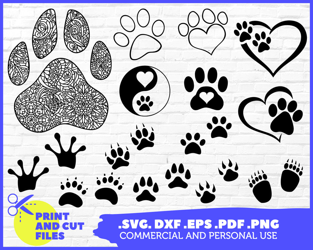 Download Paw Print Svg Dog Paw Svg Cat Paw Clipart Paw With Claws Paws Svg Clipartic
