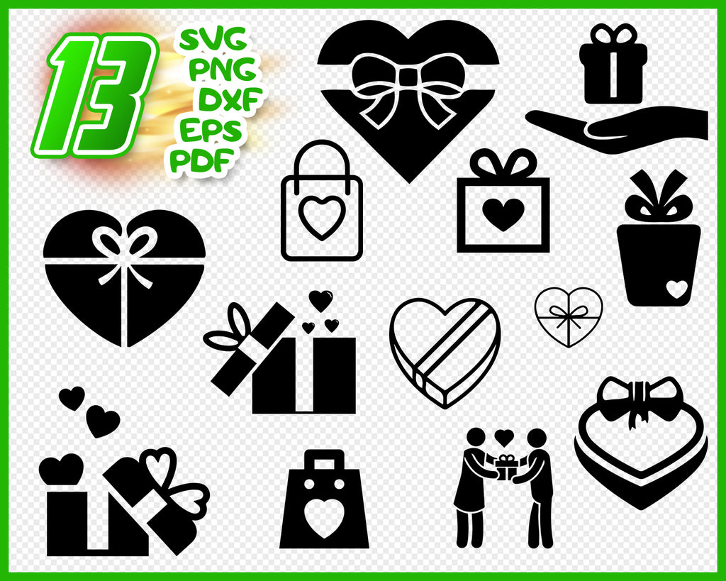 Download Valentine Presents Svg Present Svg Christmas Svg Gift Svg Present Clipartic