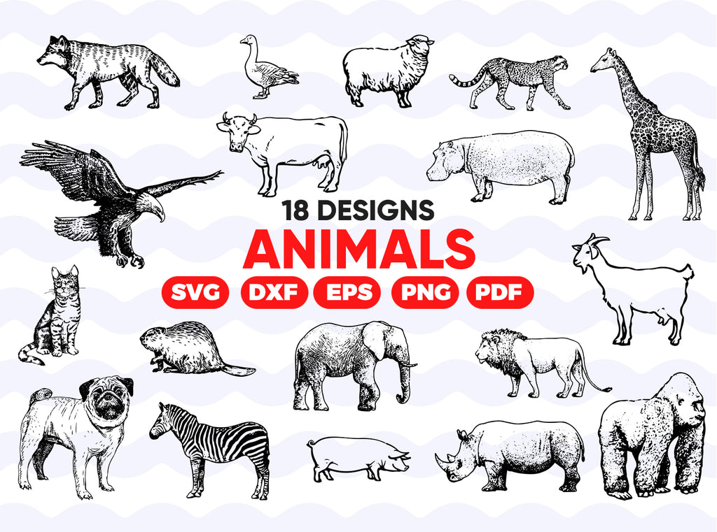 Download Farm Animal Svg Animals Svg Animals Silhouette Farmhouse Svg A Clipartic