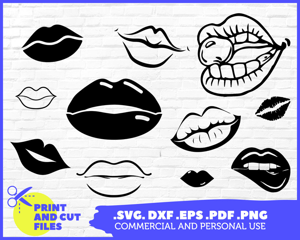 Download Lips Svg Dxf Graphic Art Cut Files Craft Supplies Tools Paper Party Kids Delage Com Br