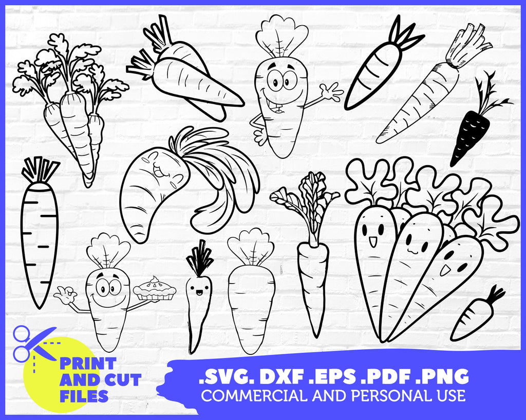 Download Carrot Svg Bundle Carrot Svg Carrot Clipart Carrot Cut Files For Si Clipartic