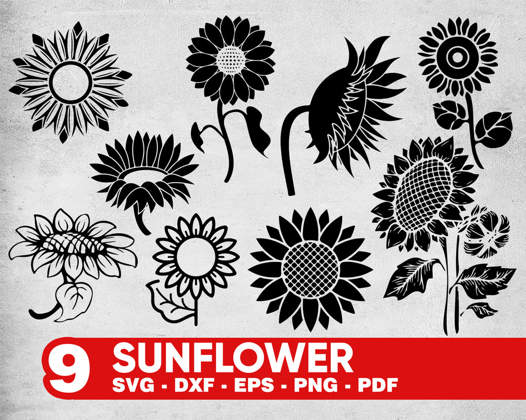 Download Sunflower Svg Flower Svg Sunflower Stamp Sunflower Bundle Svg Sunf Clipartic