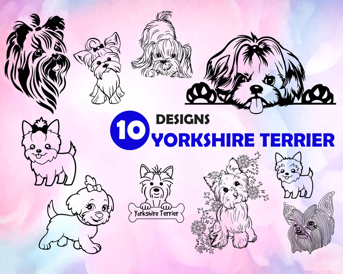 Download YORKSHIRE TERRIER SVG, yorkie svg, dog svg, dog clipart, yorkshire svg - Clipartic