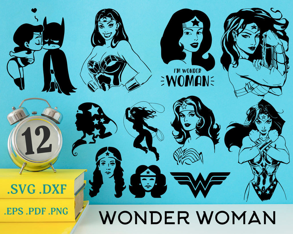 Wonder Woman Svg Characters Svg Movie Comics Vector Clipart Deca Clipartic