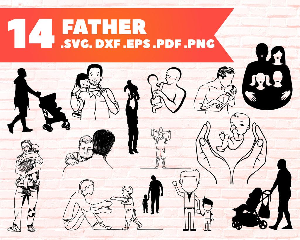 Free Free 271 Silhouette Clipart Dad And Son Svg SVG PNG EPS DXF File