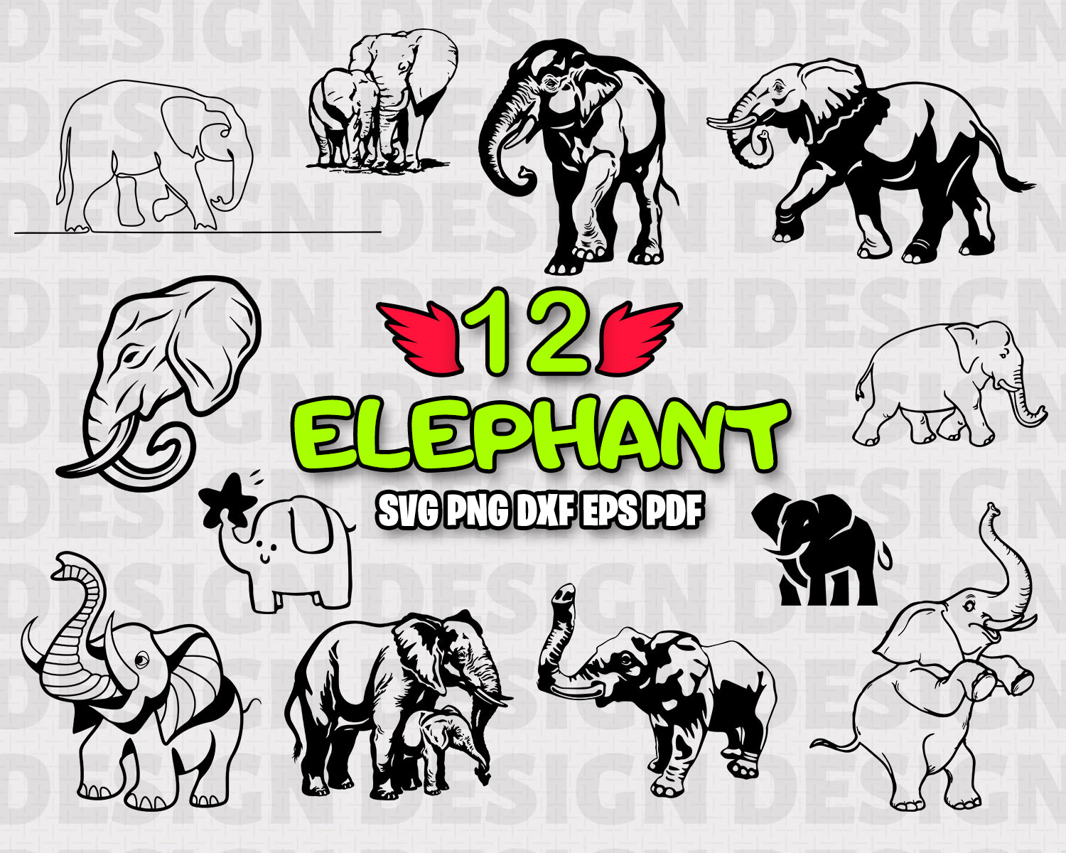 Free Free 135 Svg Of Elephant SVG PNG EPS DXF File