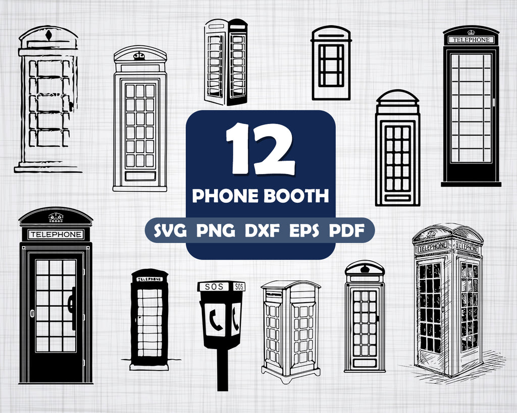 Phone Booth Svg British Booth Svg British Phone Clipart Phone Booth Clipartic