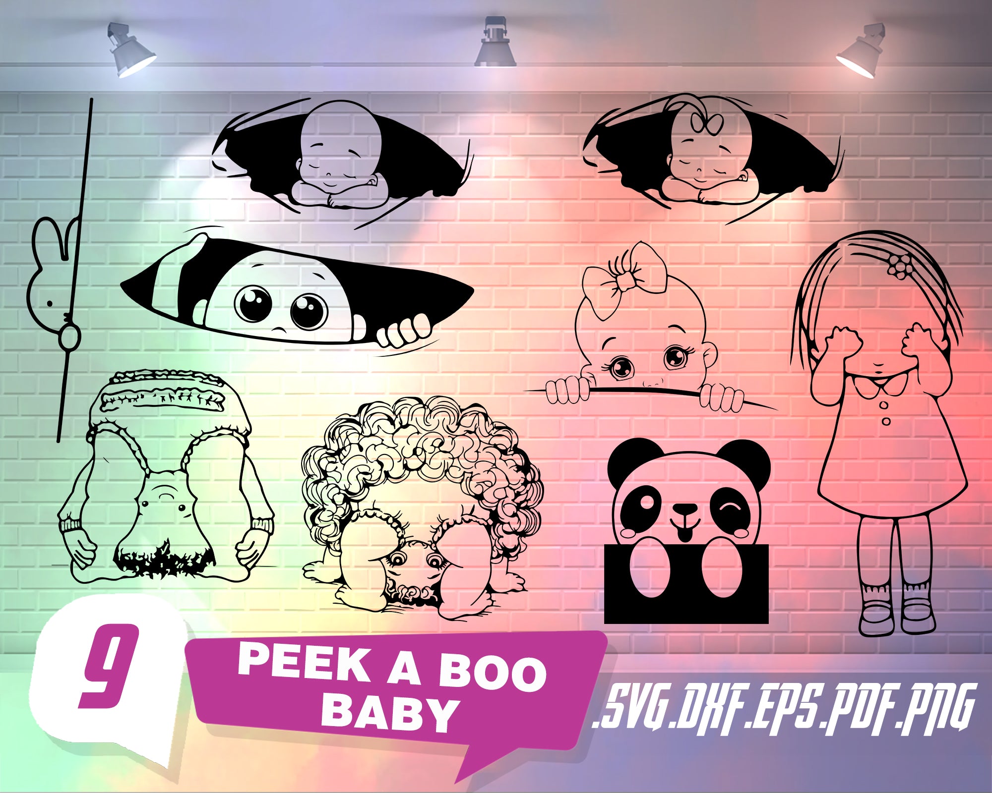 Free Free 306 Free Peeking Baby Svg SVG PNG EPS DXF File