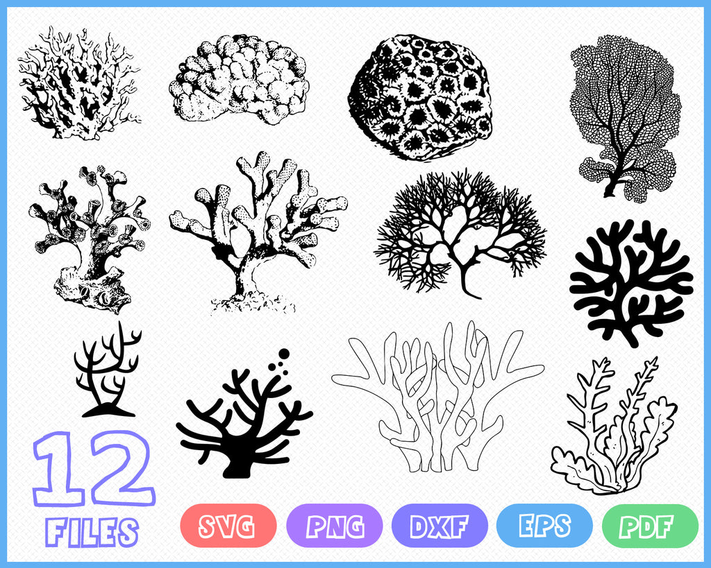 Download Coral Svg Coral Reef Svg Coral Svg Ocean Svg Tropical Svg Coral R Clipartic