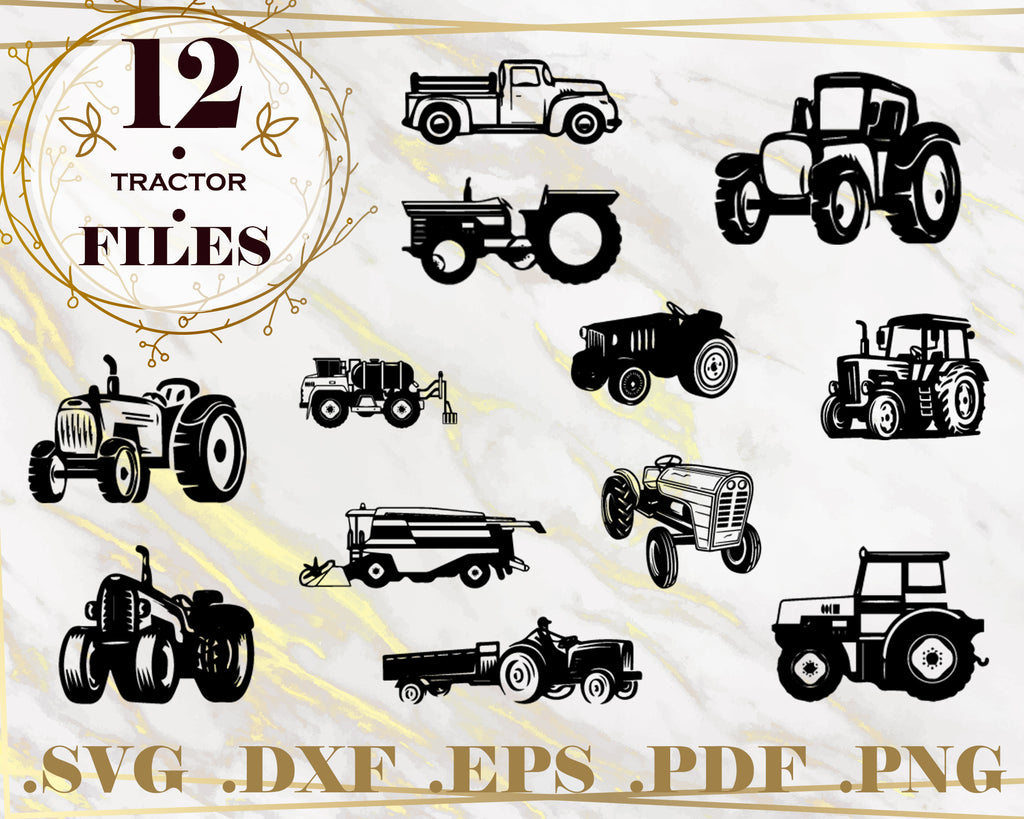 Download Tractor Svg Tractor Bundle Tractor Vector Clipart Tractor Cut File Clipartic