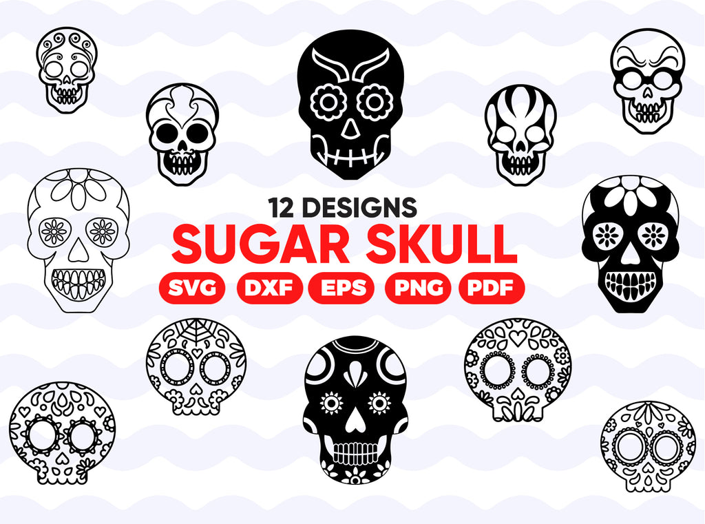 Download Sugar Skull Svg Skull Svg Sugar Skull Clipart Day Of The Dead Sv Clipartic