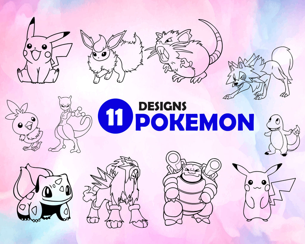 Download Pokemon Svg Pokemon Clip Art Svg Pokemon Printable Cut Files Instant Clipartic