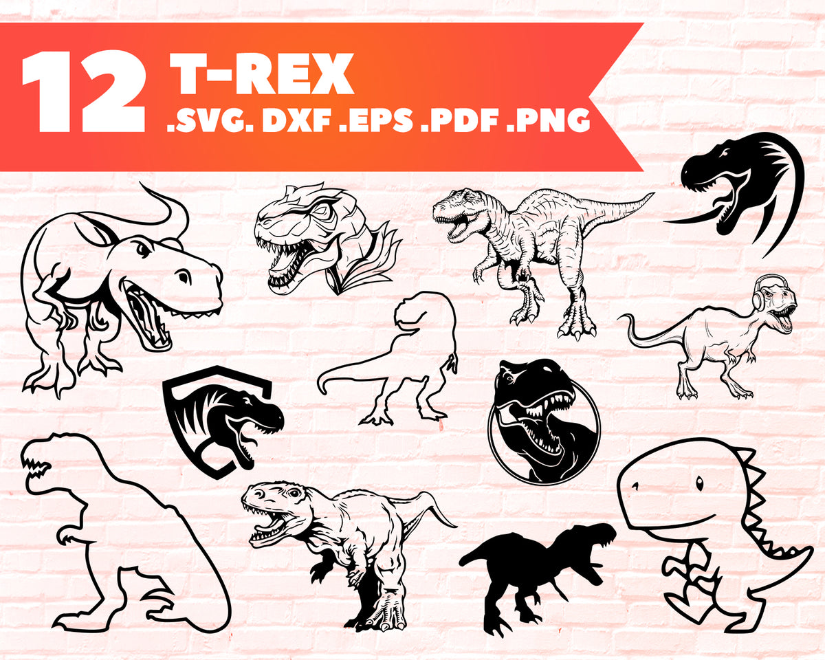 Download T-Rex SVG Bundle, Trex SVG, T-Rex Clipart, T-Rex Cut Files ...