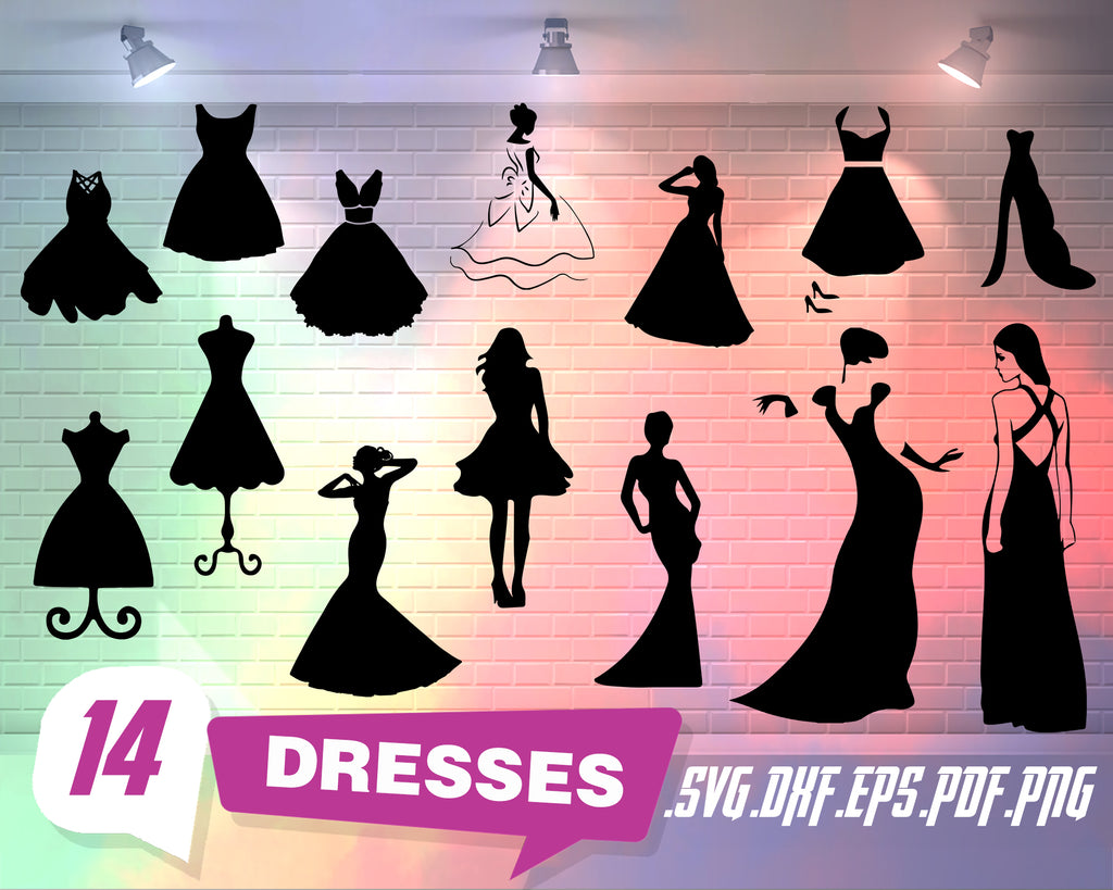 Download Dresses Svg Dress Svg Gown Svg Dresses And Gowns Short Dress Wedd Clipartic