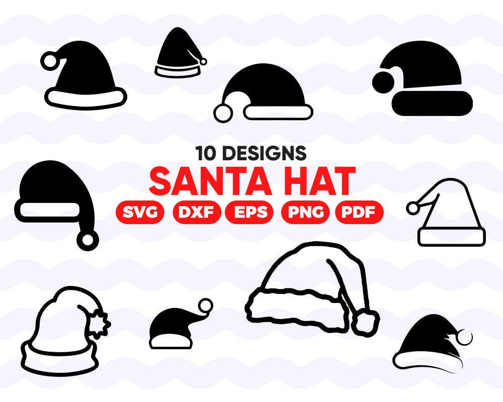 Download Santa Hat Svg Christmas Hat Svg Svg Bundle Santa Svg Christmas Clipartic