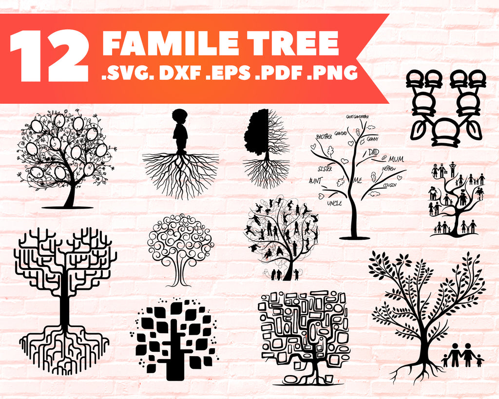 Download Family Tree Svg Family Tree Bundle Family Tree Family Tree Silhoue Clipartic