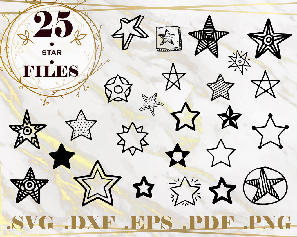 Download Star Svg Bundle Stars Svg Star Clipart Star Cut Files For Silhouett Clipartic