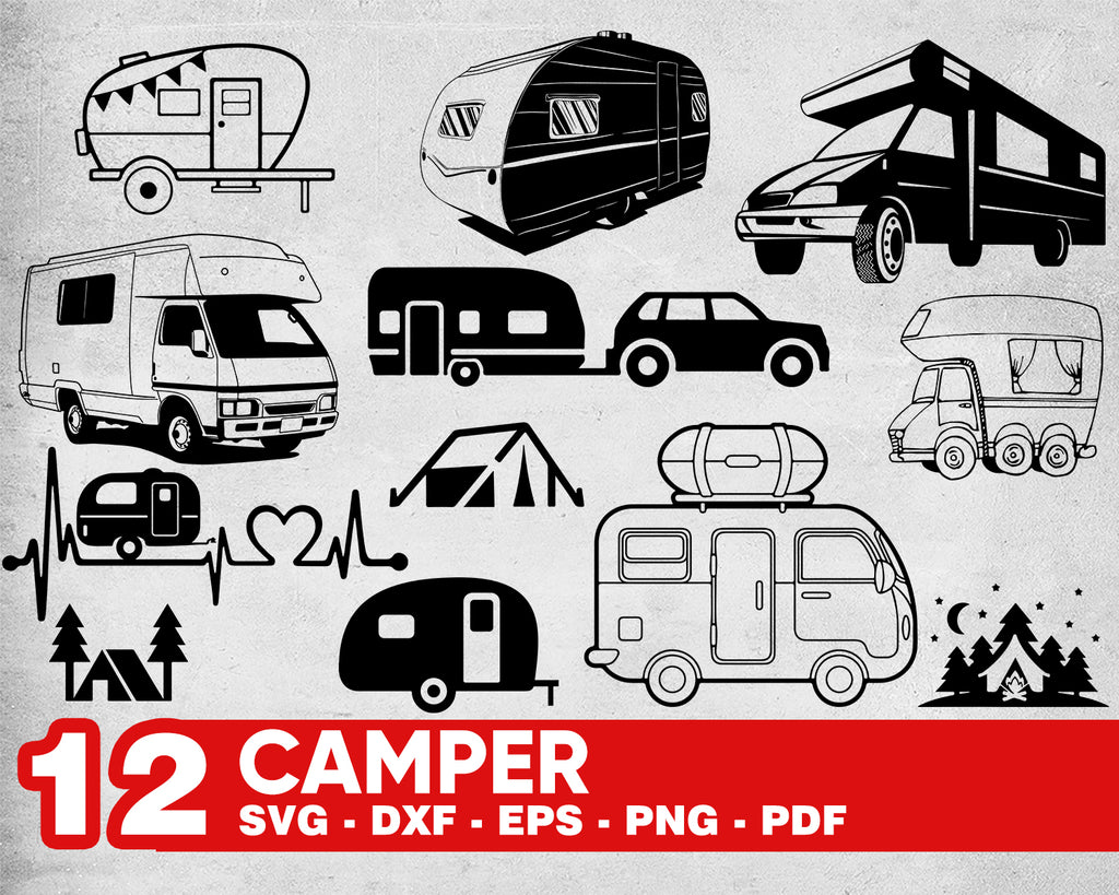 Download Camper Svg Camper Svg Happy Camper Svg Camping Svg Camping Bund Clipartic