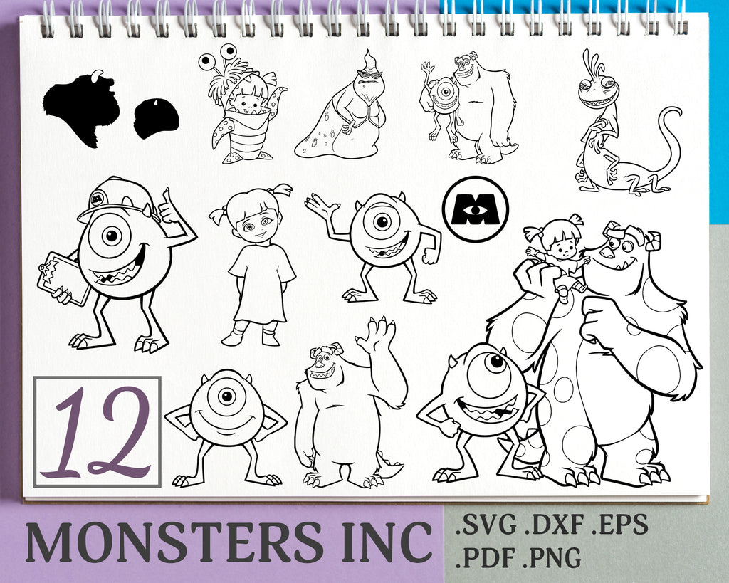 Monster Inc Svg Characters Monster Inc Svg Files Monster University Clipartic